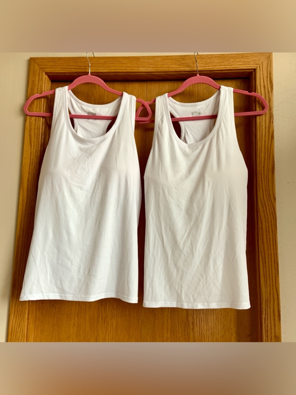 32 Degrees Racerback Shelf Bra Tanks - Set of Two